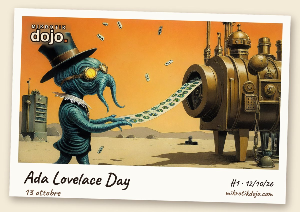 Cartolina #1 · 12/10/26 a tema Ada Lovelace Day